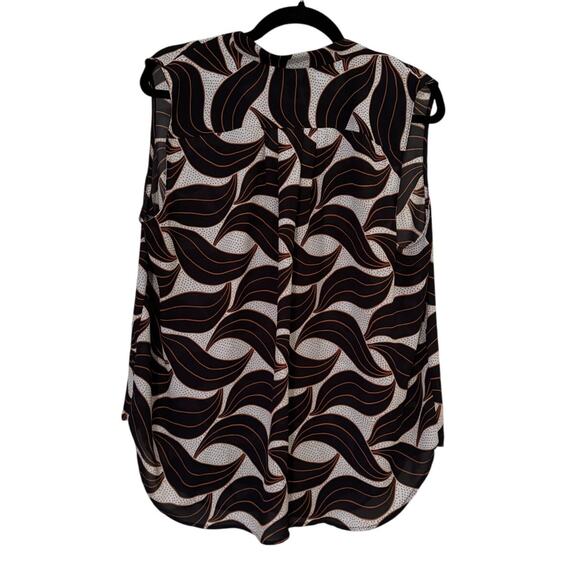 Ann Taylor Abstract Pattern Silky Tank - Size L - Picture 2 of 4